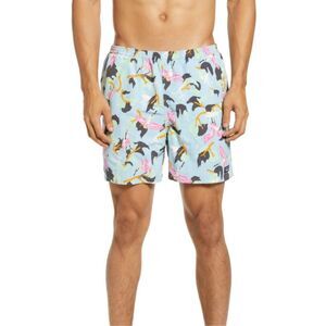 Patagonia sz L Baggies Birds Of Paradise Swim Trunks Shorts 5” inseam